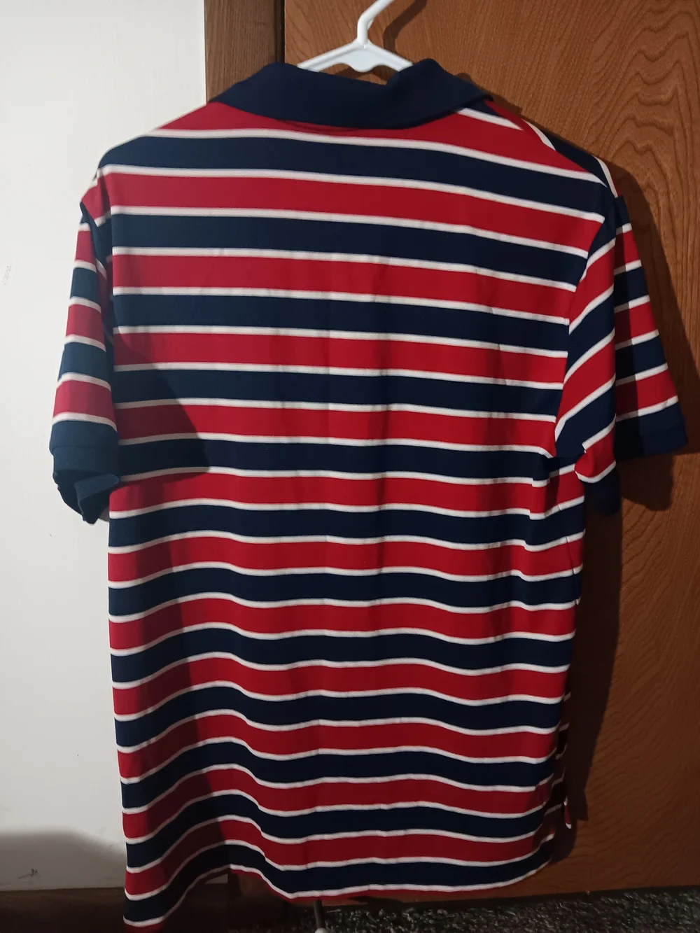 Polo by Ralph Lauren Red, Navy & White Striped Polo Shirt